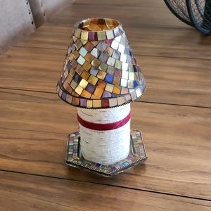 Partylite Mosaic candle shade and lid